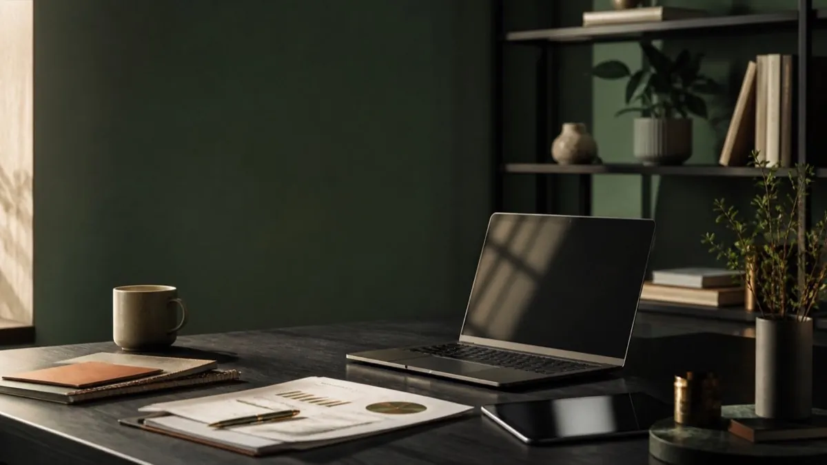 An elegant workspace prepared for independent software and service research